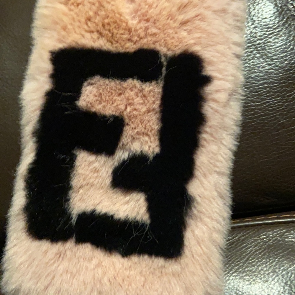 Pink FendiScarf still has tags